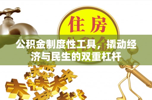 华亭公积金制度性工具，撬动经济与民生的双重杠杆