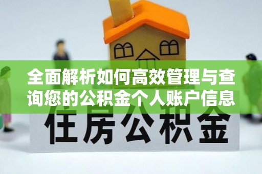 华亭全面解析如何高效管理与查询您的公积金个人账户信息